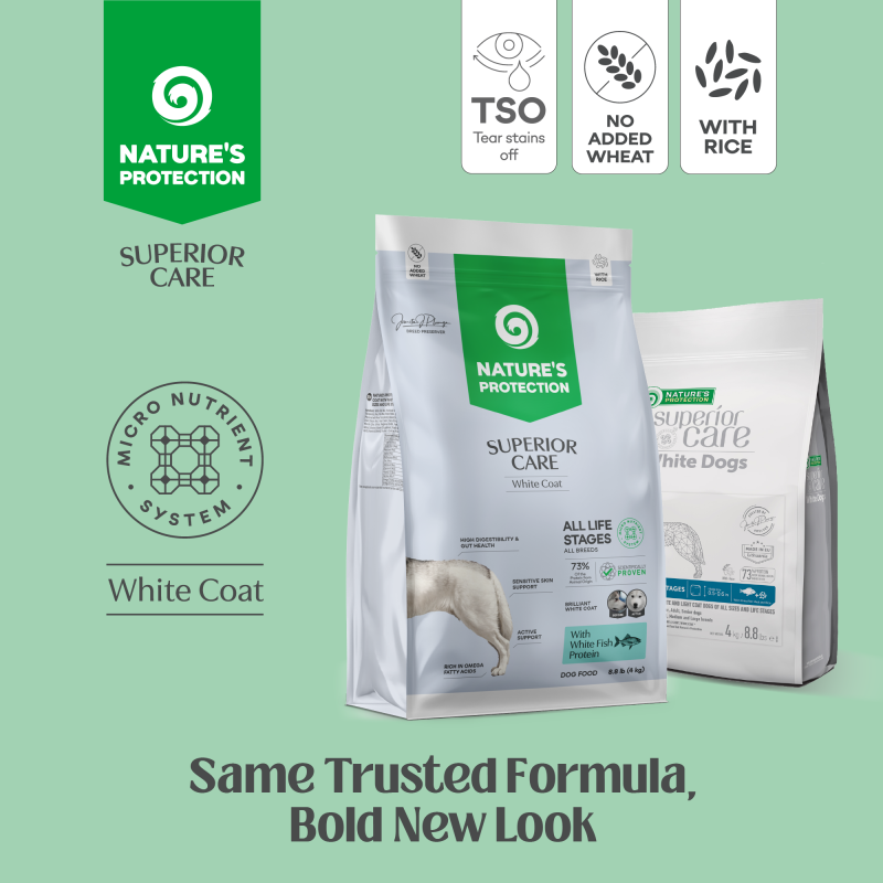 ドッグフード Nature's Protection Superior Care 4kg Superior Care White Fish Dog Food - Nature's Protection – Kika USA
